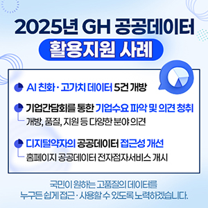 2025년 GH 공공데이터 활용지원 사례